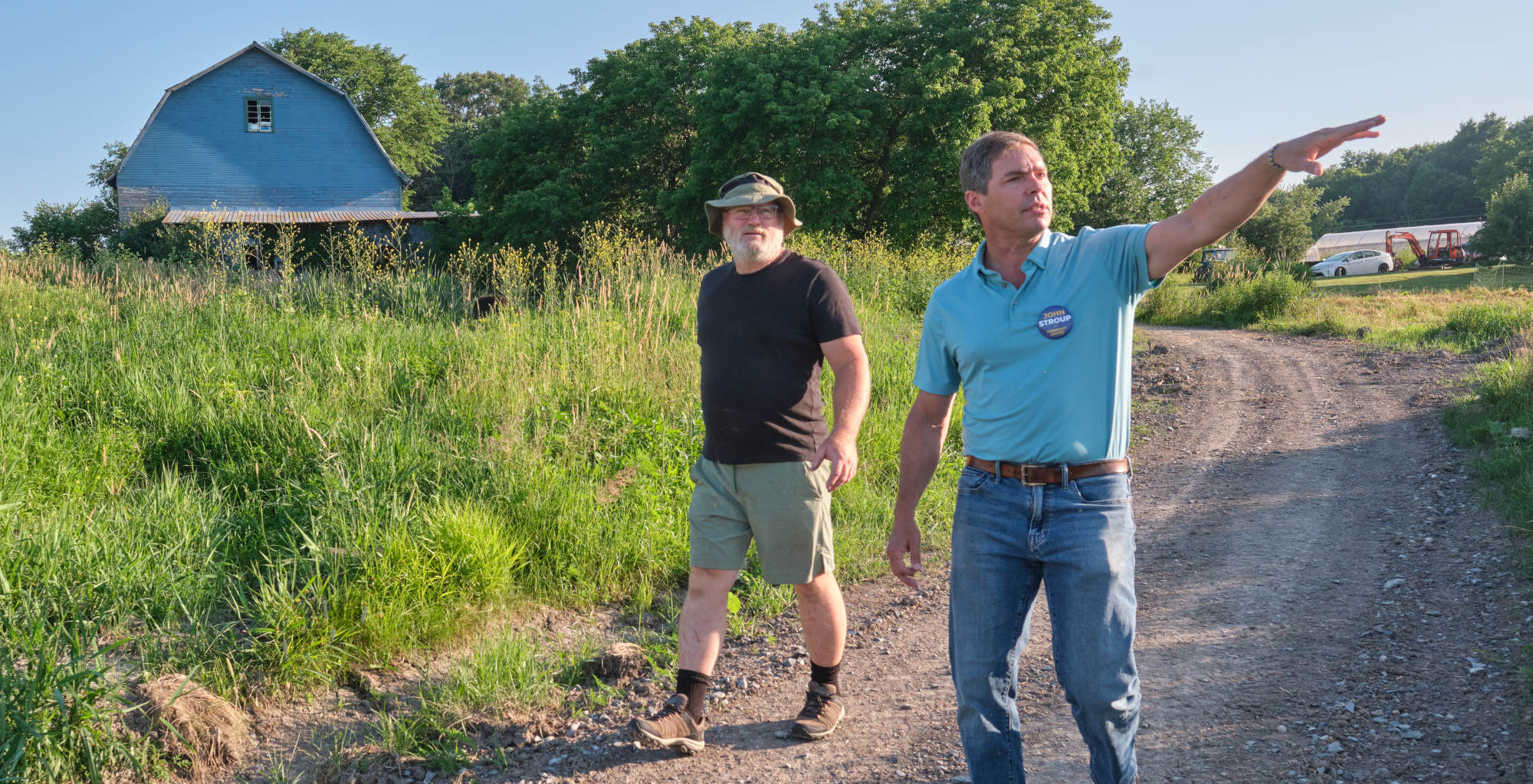 John Stroup touring Boundbrook Farm in Ferrisburg